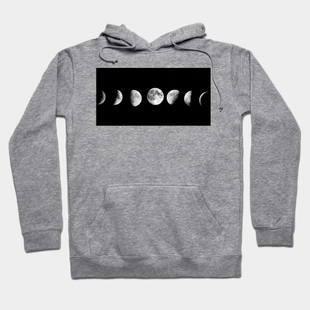 Phases of the Moon Hoodie by Moshi Moshi Designs